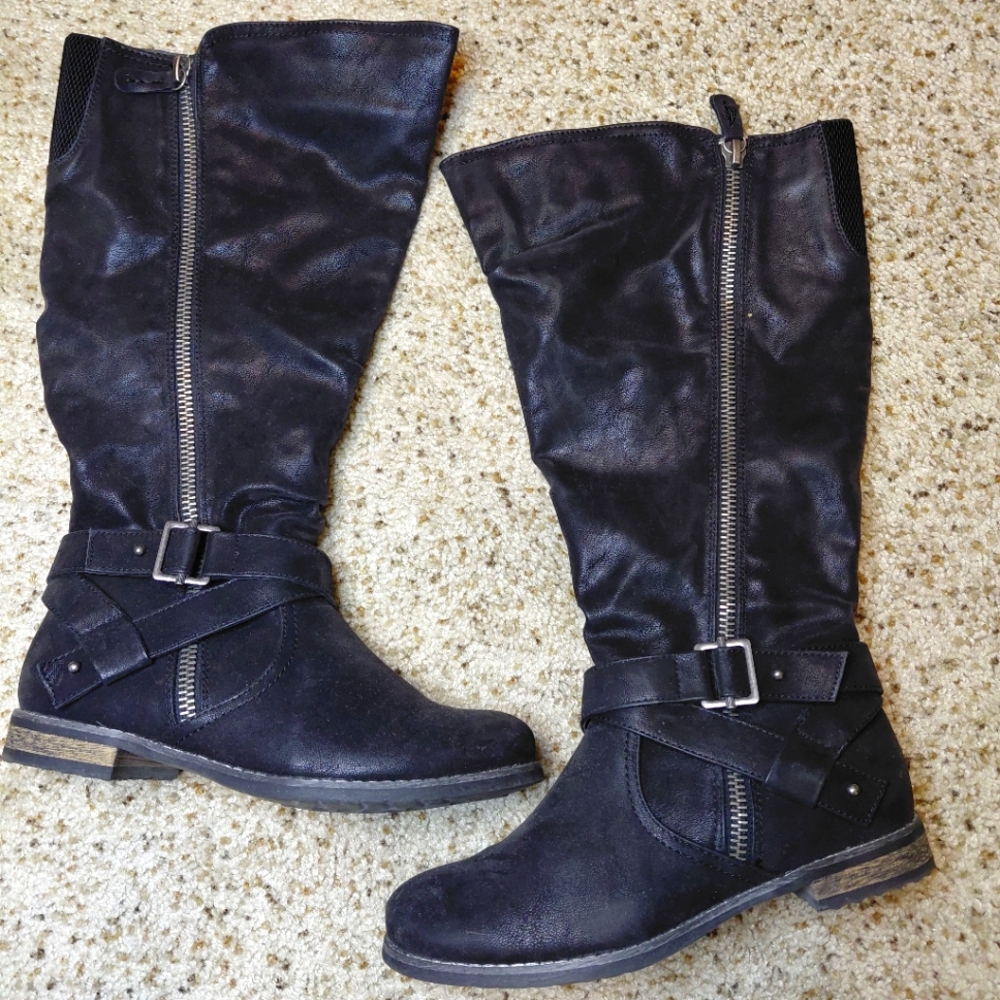 9W Torrid Knee High Black Boots ~ NWOT